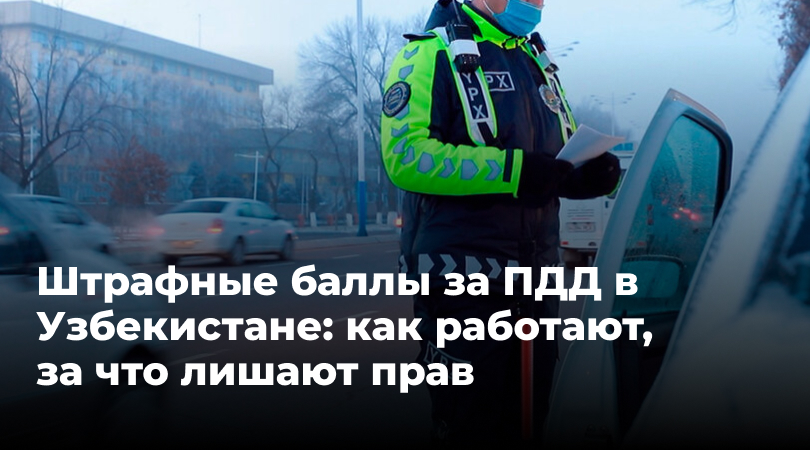 Штрафные баллы за ПДД в Узбекистане: как работают Новая система штрафных баллов: за что водителей могут лишить прав
